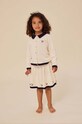 Konges Sløjd gonna di cotone bambina mini bianco KS100555