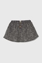 Дитяча бавовняна спідниця United Colors of Benetton бавовна сірий 4U98A0007.W.Seasonal