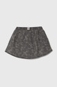 Дитяча бавовняна спідниця United Colors of Benetton 4U98A0007.W.Seasonal сірий SS24