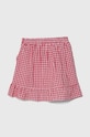 Дитяча бавовняна спідниця United Colors of Benetton 4QKUC001F.G.Seasonal червоний SS24