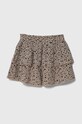 Дитяча спідниця United Colors of Benetton 4HMHG000S.P.Seasonal бежевий SS24