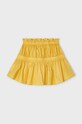 Mayoral fusta din bumbac pentru copii 3905.6G.Mini.PPYH galben SS24