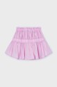 Mayoral fusta din bumbac pentru copii 3905.6G.Mini.PPYH violet SS24