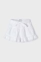 Mayoral pantaloni scurți din bumbac pentru copii 3910.6H.Mini.PPYH alb SS24