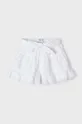 Detské bavlnené šortky Mayoral biela