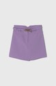 Детская юбка Pinko Up mini фиолетовой S4PIJGSK046