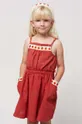 μπορντό Παιδική βαμβακερή φούστα Bobo Choses Για κορίτσια