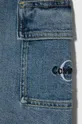 niebieski Calvin Klein Jeans spódnica jeansowa bawełniana