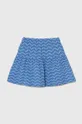 zippy spódnica bawełniana dziecięca 2-pack niebieski