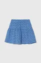modrá Dievčenská bavlnená sukňa zippy 2-pak