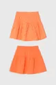 pomarańczowy zippy spódnica bawełniana dziecięca 2-pack Dziewczęcy