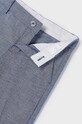 Băieți Mayoral pantaloni cu amestec de in pentru copii 3542.5B.Mini.PPYH albastru