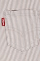 Levi's ogrodniczki niemowlęce LVN RAILROAD STRIPE OVERALL 6EJ382 szary