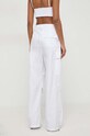 Patrizia Pepe spodnie bawełniane biały 8P0602.A391