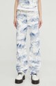 Levi's jeansi RIBCAGE STRAIGHT ANKLE 72693 alb SS25