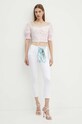 Guess jeansi 1981 CAPRI W4GA91.W93CE alb SS24