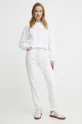 Τζιν παντελόνι Calvin Klein Jeans λευκό