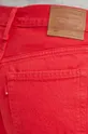 czerwony Levi's jeansy 501 CROP