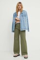 Nohavice Levi's PLEATED WIDELEG A7535 zelená SS24