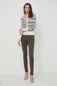 Morgan jeansi PALOU.ORGANIC verde SS24