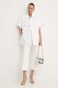 Morgan jeansi PCLIC PCLIC.OFF.WHITE alb SS25