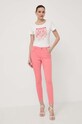 Morgan jeansi POLIA1.CORAIL roz SS24