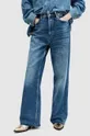AllSaints jeansy BLAKE turkusowy