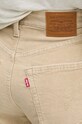 Levi's jeansy RIBCAGE WIDE LEG A6081 beżowy