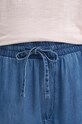 Kalhoty Pepe Jeans LOOSE ST PANTS UHW TENCEL PL204685 modrá