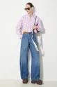 JW Anderson jeansy Twisted Workwear Jeans niebieski