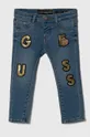 niebieski Guess jeansy dziecięce Dziewczęcy