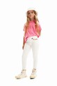 Παιδικά τζιν Desigual Planet friendly λευκό 24SGKD01