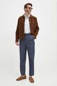 Michael Kors spodnie CS4301BBF0 granatowy SS24