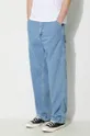 albastru Carhartt WIP jeansi Single Knee Pant