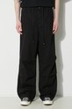 Maison MIHARA YASUHIRO spodnie bawełniane Ripstop Parachute Trousers czarny J12PT051