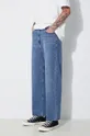 niebieski Ader Error jeansy TRS Tag Jeans