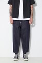 Odzież Evisu jeansy Seagull Emb Jeans 2ESHTM4JE7028 czarny