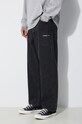 A Bathing Ape jeans Metal Logo Pin Denim Pants black 1J80150053