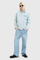 AllSaints jeansy bawełniane LENNY niebieski M010EA
