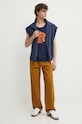 Vans pantaloni de bumbac VN0000051M71 maro SS24