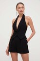 Ολόσωμη φόρμα Elisabetta Franchi μυτερό άκρο μαύρο TU01342E2