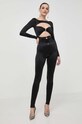Overal Elisabetta Franchi nášivka černá TU03142E2