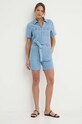 Джинсовый комбинезон La Petite Française CAPUCINE PFCAPUCINE голубой SS24