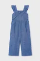 modra Otroška platnena obleka Mayoral Dekliški