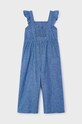 Mayoral kombinezon lniany dziecięcy 3859.6E.Mini.PPYH niebieski SS24