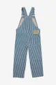 Detské bavlnené nohavice na traky Bobo Choses modrá