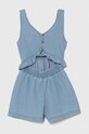zippy kombinezon bawełniany dziecięcy bawełna niebieski 3105943901
