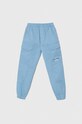 Calvin Klein Jeans spodnie dziecięce z elastanem niebieski IB0IB01675.PPYH