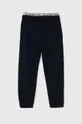 Παιδικό βαμβακερό παντελόνι Tommy Hilfiger σκούρο μπλε