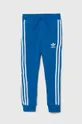 niebieski adidas Originals spodnie dresowe dziecięce TREFOIL PANTS Chłopięcy